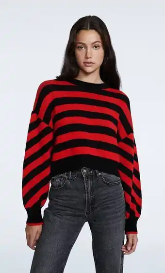 Pull en maille à rayures