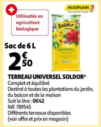 Auchan Terreau Universel Soldor offre