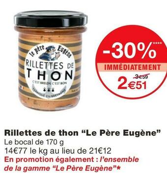 Monoprix Rillettes de thon offre