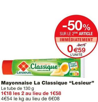 Monoprix Mayonnaise La Classique offre