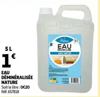 Auchan Eau Déminéralisée Nature offre