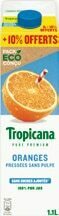 100 % pur jus de fruits orange sans pulpe