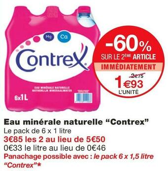 Monoprix Eau minérale naturelle offre