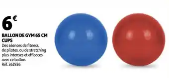 Auchan Ballon de Gym 65 cm Cups offre
