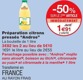 Préparation citrons pressés