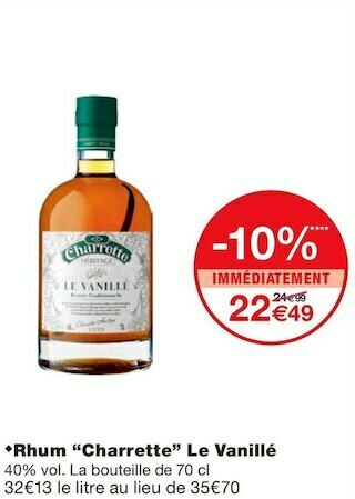 Monoprix Rhum Le Vanillé offre