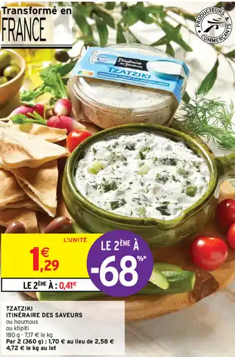 Intermarché Tzatziki Itinéraire Des Saveurs offre