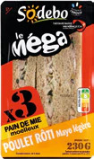 Sandwich Le Méga Club complet au poulet rÎti