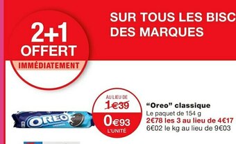 Monoprix classique offre