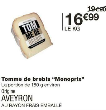 Tomme de brebis