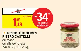 Intermarché Pesto Aux Olives Pietro Castelli offre