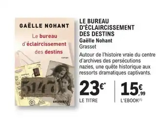 Le Bureau d'éclaircissement Des Destins