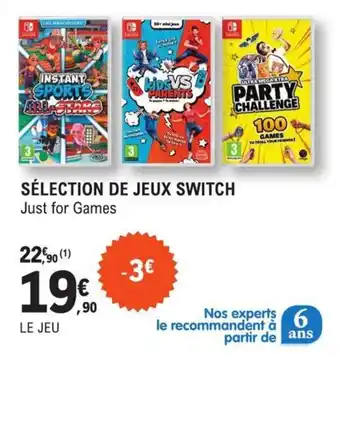 Sélection de Jeux Switch