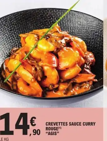 E.Leclerc Crevettes Sauce Curry Rouge "Agis" offre