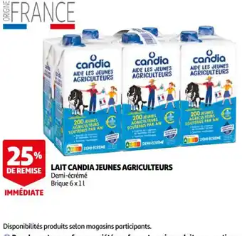 Auchan Lait Candia Jeunes Agriculteurs offre