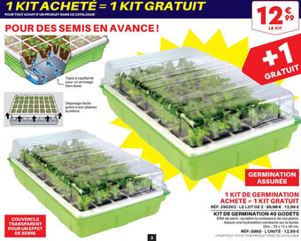 Shopix Kit De Germination 40 Godets offre