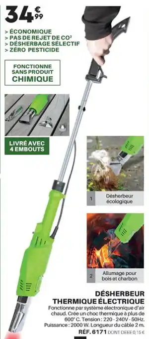 Shopix Désherbeur Thermique Electrique offre