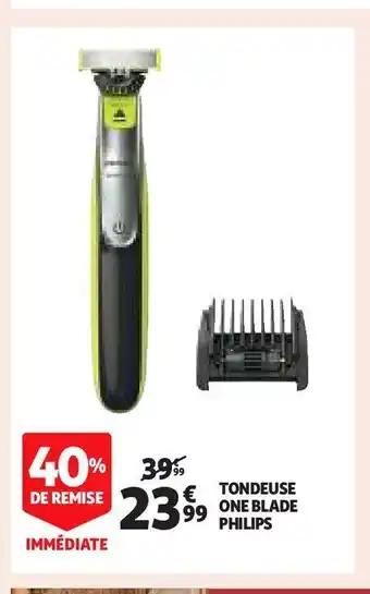 Auchan Tondeuse one blade philips offre