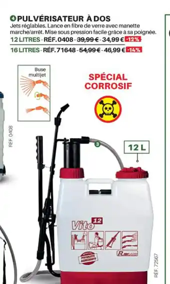 Shopix Pulvérisateur A Dos offre