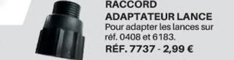 Shopix Raccord Adaptateur Lance offre
