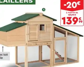 Shopix Avec Pondoir 2 A 3 Poules offre