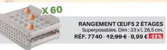 Shopix Rangement œufs 2 Etages offre