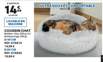 Promo Coussin Tete De Chat Chez Gifi