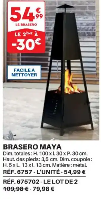 Shopix Brasero Maya offre