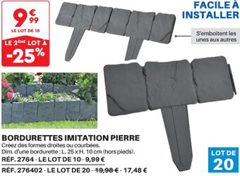 Shopix Bordurettes Imitation Pierre offre
