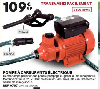 Shopix Pompe à Carburants Électrique offre