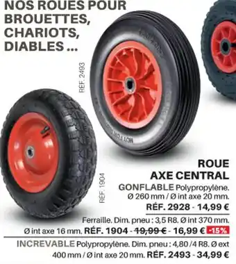 Shopix Roue Axe Central offre