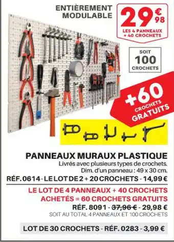 Panneaux Muraux Plastique