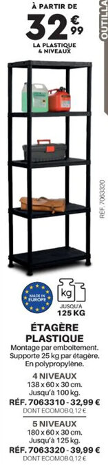 Shopix Étagère Plastique offre