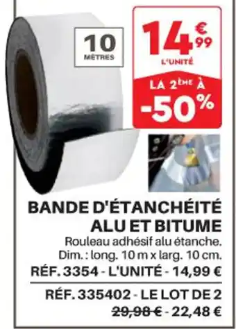 Bande D'étanchéité Alu et Bitume