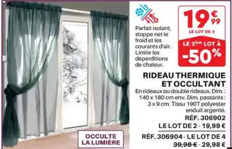 Shopix Rideau Thermique et Occultant offre