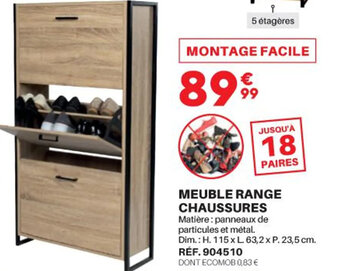 Shopix Meuble Range Chaussures offre