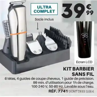 Shopix Kit Barbier Sans Fil offre