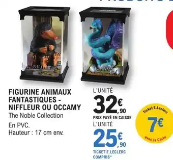 E.Leclerc Figurine Animaux Fantastiques Niffleur Ou Occamy offre
