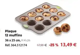 Mathon Plaque 12 Muffins offre