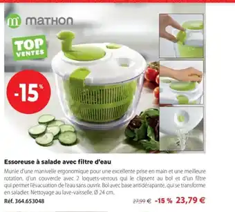 Essoreuse a Salade Avec Filtre d'Eau