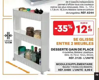 Shopix Desserte Gain de Place offre