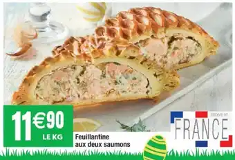 Feuillantine aux deux saumons