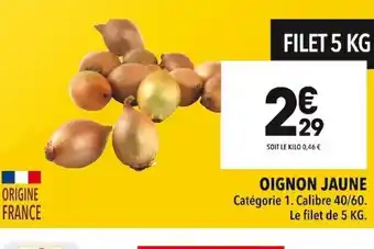 Supeco Oignon Jaune offre