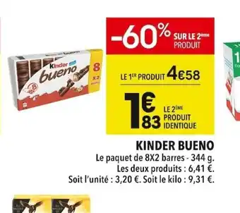 Supeco Kinder bueno offre