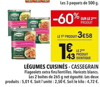 Supeco Legumes Cuisines Cassegrain offre