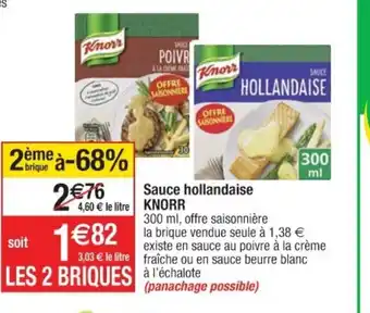 Cora x Carrefour Sauce hollandaise Knorr offre