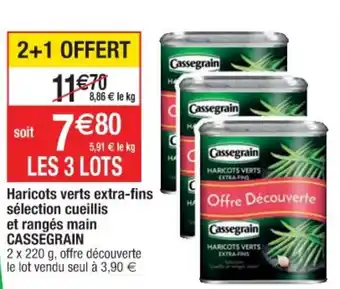 Cora x Carrefour Haricots verts extra-fins sélection cueillis offre