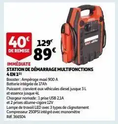 Auchan Station de démarrage multifonctions 4 en 1(1) offre