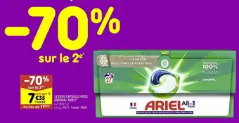 Leader Price Lessive en capsules ariel offre