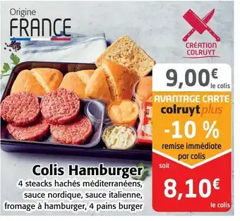 Colruyt Colis hamburger offre